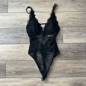 NWOT Abercrombie & Fitch Black Lace Bodysuit
